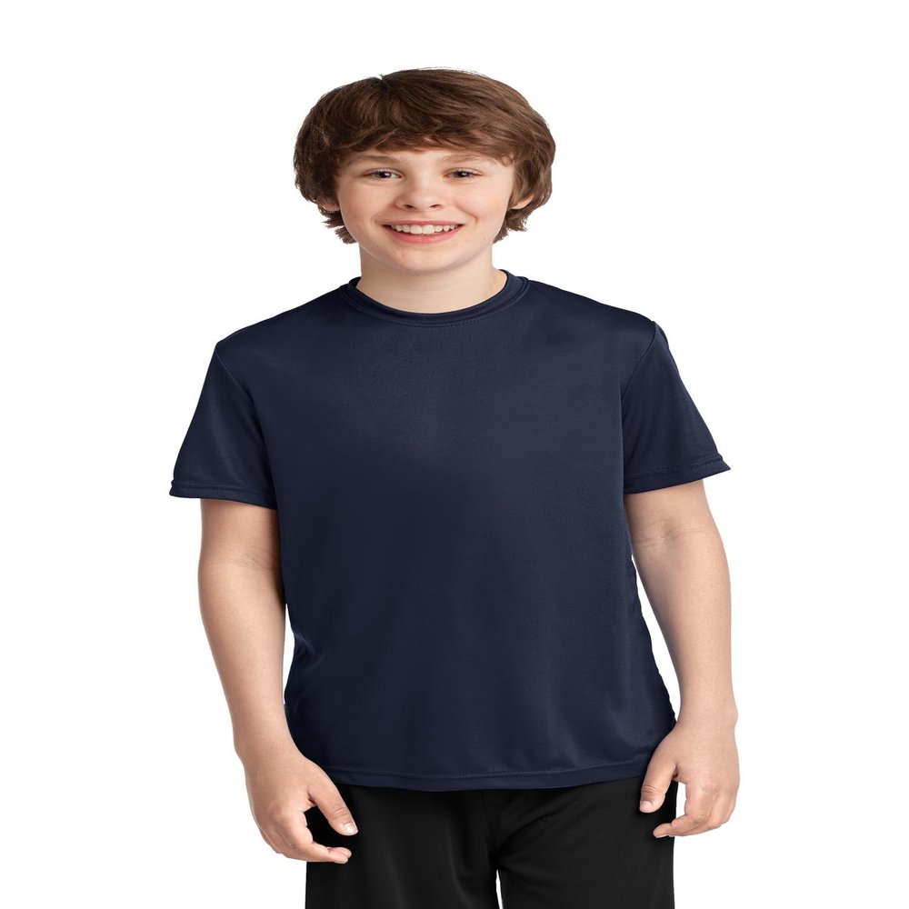 Port & Company Youth Essential Performance T-Shirt, Deep Navy, Large