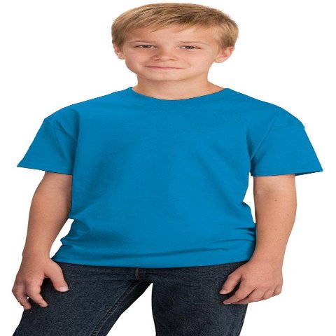 Port & Company Boys 5.4-oz 100% Cotton T-Shirt, Large, Sapphire
