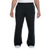 Jerzees Men's Elastic Waist Open Bottom Pocket Sweatpant, Black, XXX-Large view 1