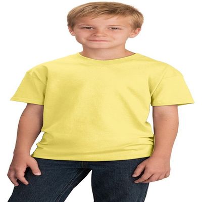 Port & Company Boys 5.4-oz 100% Cotton T-Shirt, Medium, Yellow