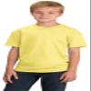 Port & Company Boys 5.4-oz 100% Cotton T-Shirt, Medium, Yellow view 1