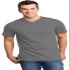 District Threads Young Mens Very Important Tee V-Neck, XS, Grey view 1
