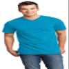 District Young Mens Very Important V-Neck T-Shirt, Light Turquoise, X-Small view 1