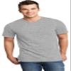 District Young Mens Very Important V-Neck T-Shirt, Light Heather Grey, X-Small view 1
