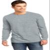 District Young Mens The Concert Long Sleeve T-Shirt, Heather Grey, X-Small view 1