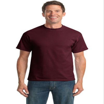Port & Company Mens 50/50 Cotton/Poly T-Shirt, XL, Athletic Maroon