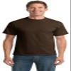 Port & Company Mens 50/50 Cotton/Poly T-Shirts, 2XLT, Brown view 1