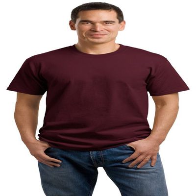 Port & Company Mens 5.4-oz 100% Cotton T-Shirt, Small, Athletic Maroon