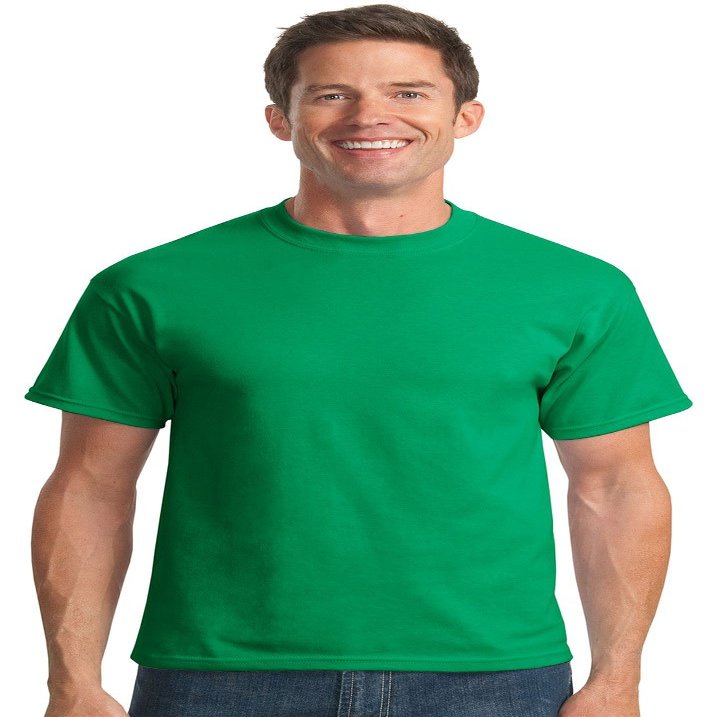 Port & Company Mens 50/50 Cotton/Poly T-Shirts, XLT, Kelly