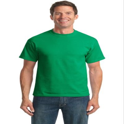 Port & Company Mens 50/50 Cotton/Poly T-Shirt, Medium, Kelly Green