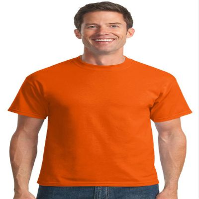Port & Company Mens 50/50 Cotton/Poly T-Shirts, XLT, Orange