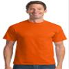 Port & Company Mens 50/50 Cotton/Poly T-Shirts, XLT, Orange view 1
