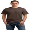 Port & Company Mens 5.4-oz 100% Cotton T-Shirt, Large, Heather Dark Chocolate Brown view 1