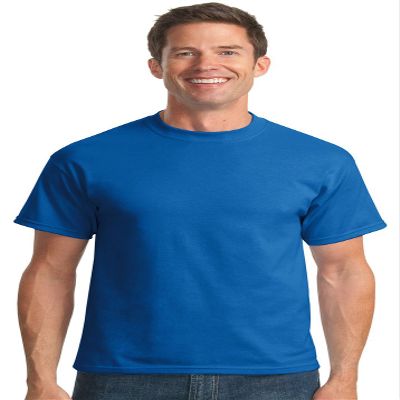 Port & Company Mens 50/50 Cotton/Poly T-Shirts, Large, Royal