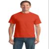 Port & Company Mens 50/50 Cotton/Poly T-Shirt, Large, Orange view 1