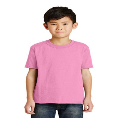 Port & Company Boys 50/50 Cotton/Poly T-Shirt, XL, Candy Pink