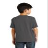Port & Company Boys 50/50 Cotton/Poly T-Shirt, XS, Charcoal view 3