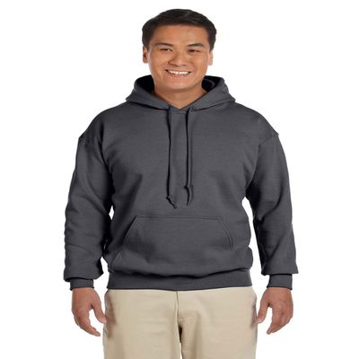 Gildan Mens Heavy Blend Hooded Sweatshirt, 2XL, Dark Heather
