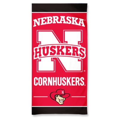NCAA Nebraska Cornhuskers Fiber Beach Towel, 30 x 60-Inch