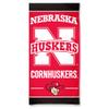 NCAA Nebraska Cornhuskers Fiber Beach Towel, 30 x 60-Inch view 1