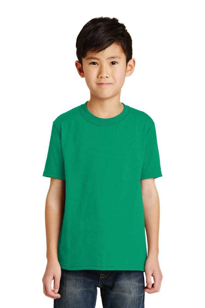 Port & Company Boys 50/50 Cotton/Poly T-Shirt, Large, Kelly