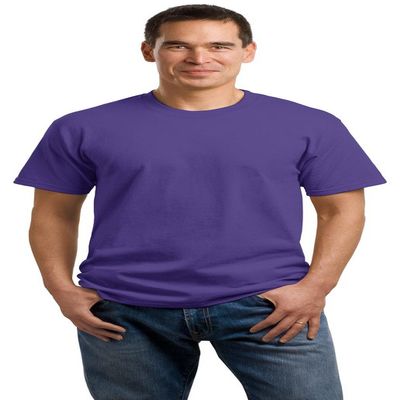 Port & Company Mens 5.4-oz 100% Cotton T-Shirt, XL, Purple
