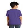 Port & Company Boys 50/50 Cotton/Poly T-Shirt, Small, Purple view 3