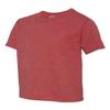 Jerzees boys Heavyweight Blend T-Shirt(29B)-VINTAGE HTH RED-S view 2