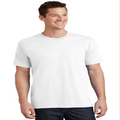 Port & Company Mens 5.4-oz 100% Cotton T-Shirt, XL, White