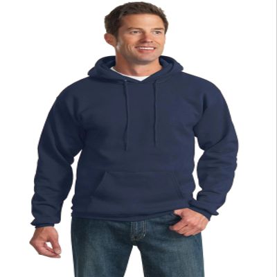 Port & Company Mens Tall Ultimate Hooded Sweatshirt, Navy, Large Tall