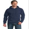 Port & Company Mens Tall Ultimate Hooded Sweatshirt, Navy, Large Tall view 1