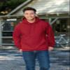 Port & Company Mens Tall Ultimate Hooded Sweatshirt, Navy, Large Tall view 3