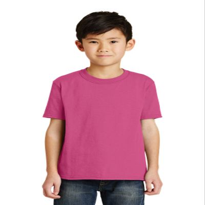Port & Company Boys 50/50 Cotton/Poly T-Shirt, Medium, Sangria