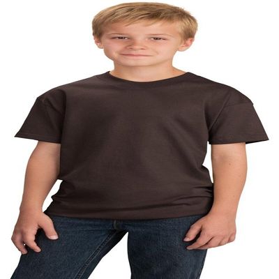Port & Company Youth 5.4-oz 100% Cotton T-Shirt, Dark Chocolate Brown, Large