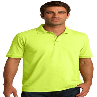 Port & Company Tall 5.5-Ounce Jersey Knit Polo Shirt, Safety Green, 4XLT