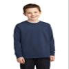 Port & Company Youth Long Sleeve 100% Cotton T-Shirt, Navy, Medium