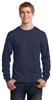 Port & Company Long Sleeve 5.4-oz. 100% Cotton T-Shirt, 3XL, Navy view 1