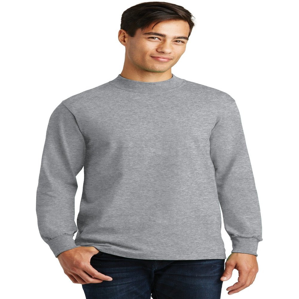 PORT AND COMPANY Mock Turtleneck (PC61M) Athletic Heather, 3XL