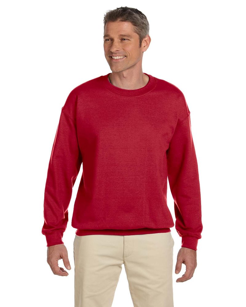 JERZEES Mens SUPER SWEATS Crewneck Sweatshirt, 3XL, True Red