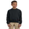 JERZEES Boys NuBlend Crewneck Sweatshirt, XL, Black view 2