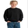 JERZEES Boys NuBlend Crewneck Sweatshirt, XL, Black view 3