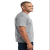 PORT AND COMPANY 50/50 Cotton/Poly Tshirt with Pocket (PC55P) Athletic Heather, 2XL view 2