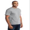 PORT AND COMPANY 50/50 Cotton/Poly Tshirt with Pocket (PC55P) Athletic Heather, 2XL view 4