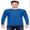 Bayside 6.1 oz. Long-Sleeve Basic T-Shirt, 4XL, ROYAL view 1