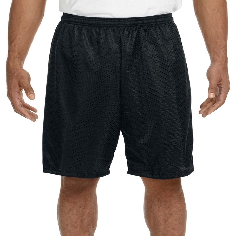 A4 Nine Inch Inseam Mesh Short, XS, Black