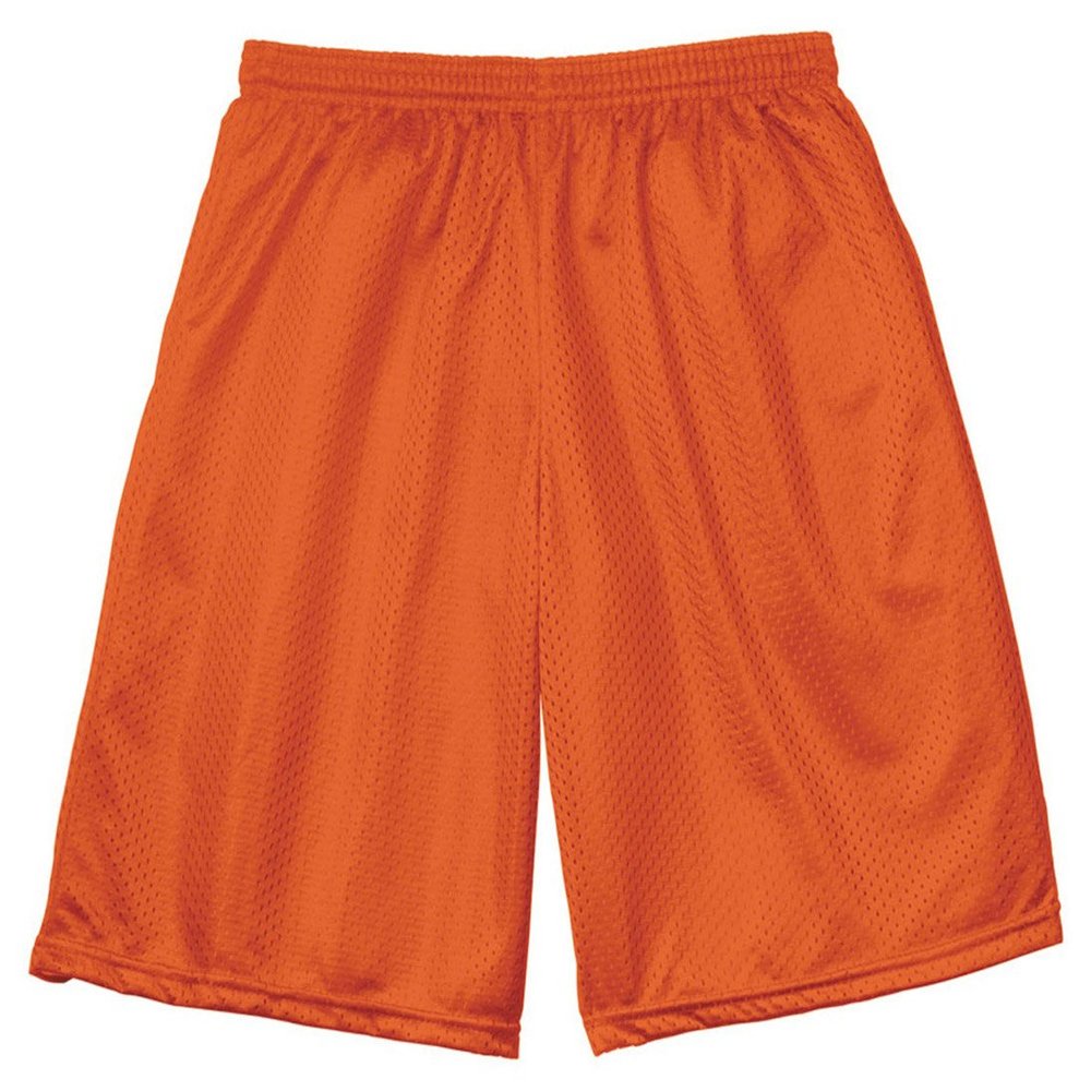 A4 Nine Inch Inseam Mesh Short, XS, Athletic Orange