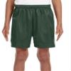 A4 Youth Six Inch Inseam Mesh Short, XS, Forest Green view 1