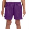 A4 Youth Six Inch Inseam Mesh Short, XS, Purple view 1