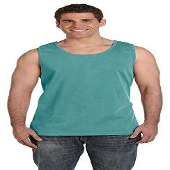 Comfort Colors Ringspun Garment-Dyed Tank, Large, SEA