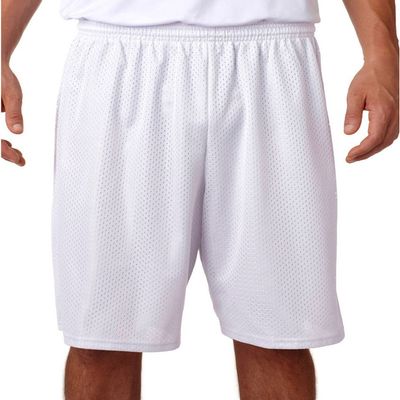 A4 Nine Inch Inseam Mesh Short, 4XL, White